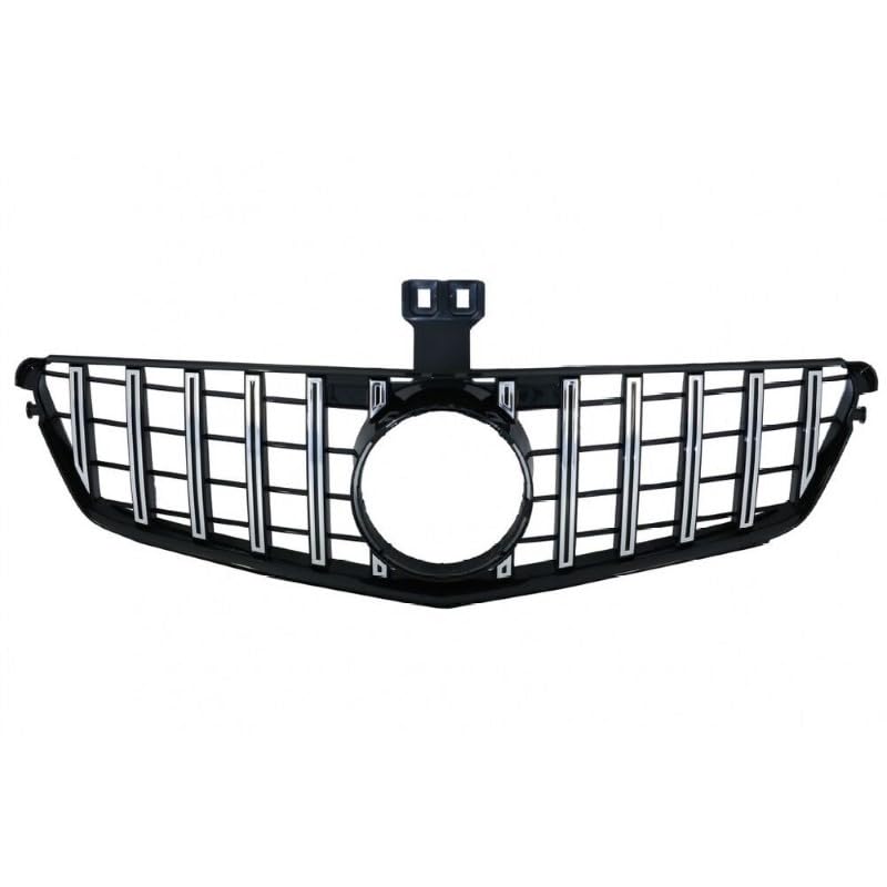 Front Bumper Grill Compatible With Mercedes Benz C Class W204 2007-2014 Front Bumper Grill W204 Grill Gtr Silver