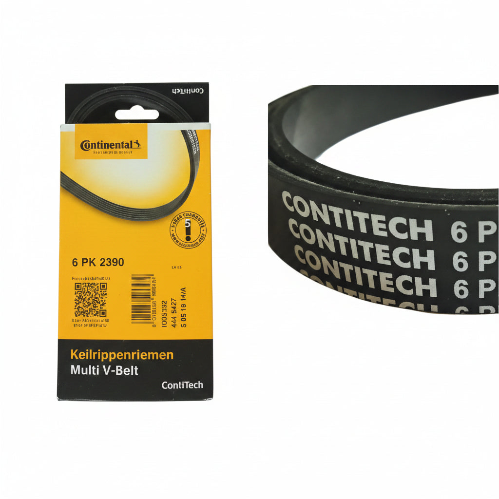 Multi Rib Belt 6PK2390 0129973692 0002020919 0119973492 0149977192  Compatible With MERCEDES-BENZ M-CLASS (W163) E-CLASS (W212) (CONTINENTAL)