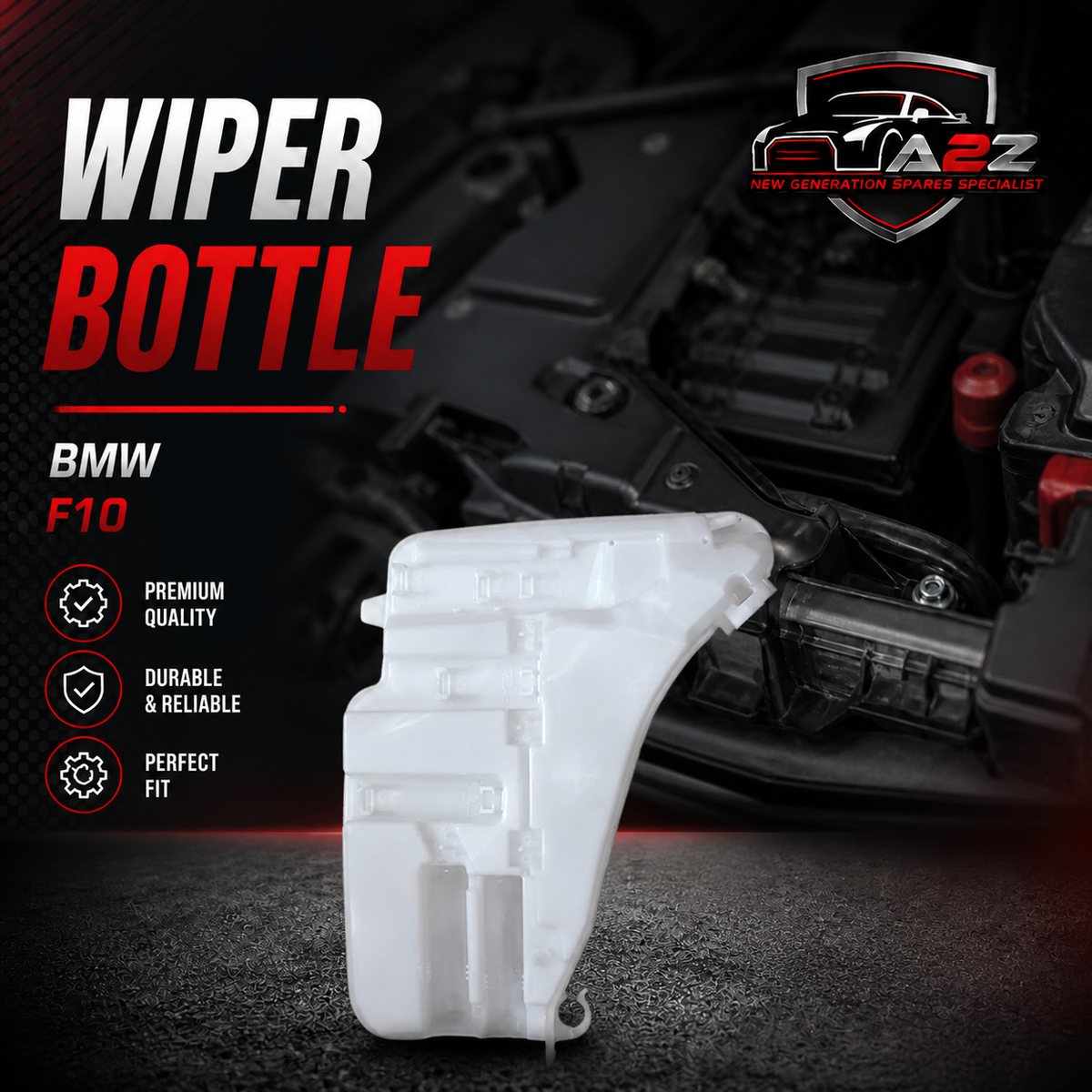 Wiper Bottle 61667269667 61667178746 Compatible With BMW 5 Series  (F10) & 6 Convertible (F12) & 7 (F01, F02, F03, F04) Tag-B-75