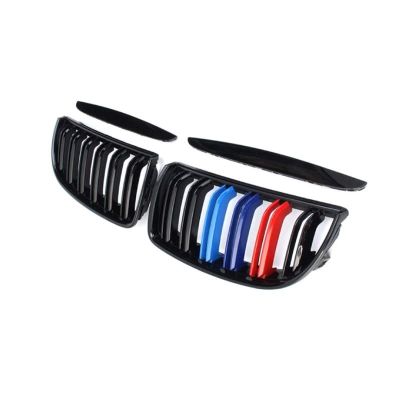 Front Bumper Grill Compatible With Bmw 3 Series E90 2005-2008 Front Bumper Grill M Colour