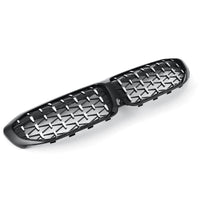Front Bumper Grill Compatible With Bmw 3 Series G20 2018-2021 Front Bumper Grill Diamond Black And Chrome