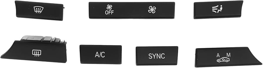 Dashborad AC Button 7pcs set 64119287340 Compatible with BMW 1/2/3/4 Series  F30 F31 F34 F35 F20 F21 F23 F36 F80 F82 F83 F87