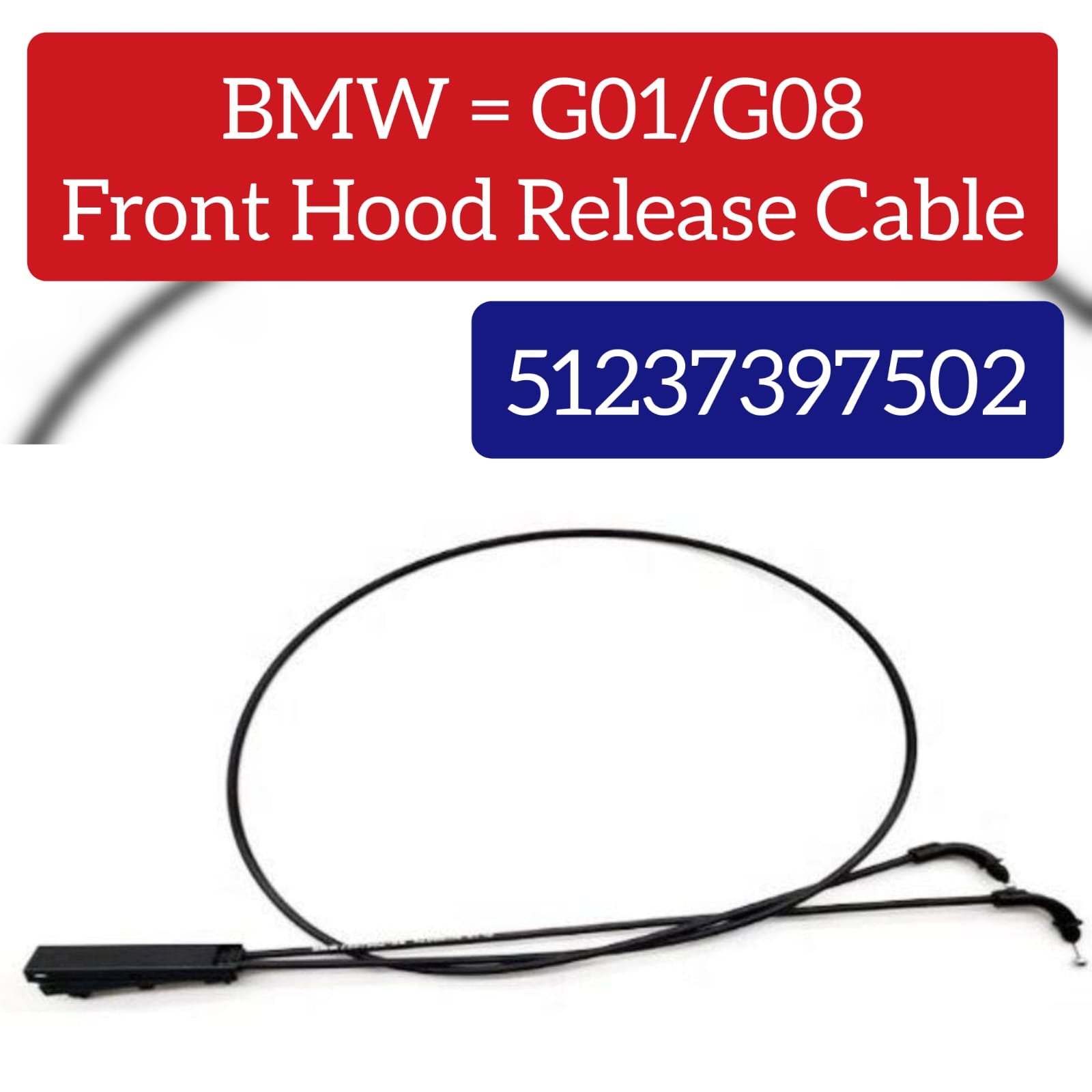 Hood Bonnet Cable 51237397502  Compatible With BMW  For X3 X4 G01 G08