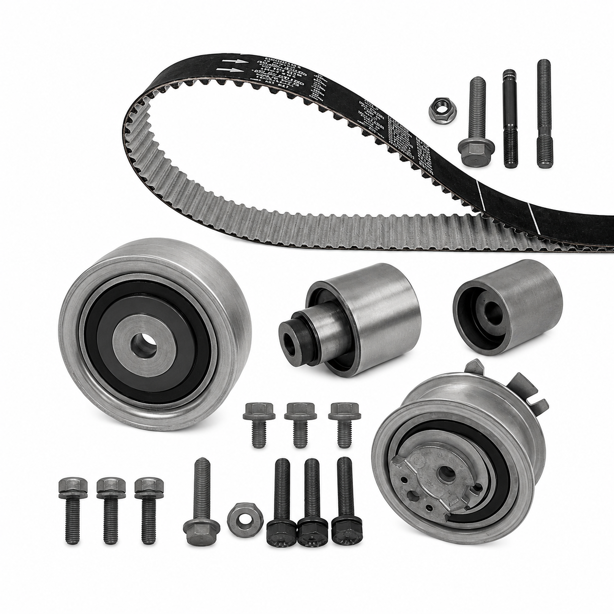 Timing Belt Kit KTB788 03L198119B 03L198119C 03L198119D Compatible With AUDI A4 B8 (8K2) | A4 / S4 A6 C7 (4G2, 4GC) | A6 / S6 & SKODA FABIA II (542) OCTAVIA II (1Z3) | LAURA & VW JETTA IV (162, 163, AV3, AV2) (DAYCO)