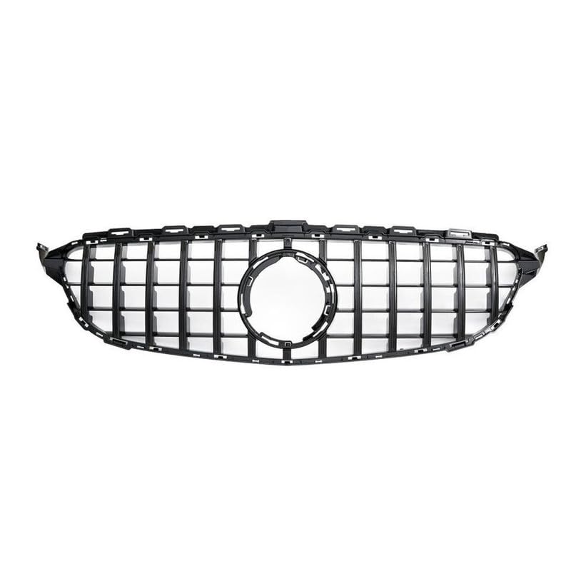 Front Bumper Grill Compatible With Mercedes Benz C Class W205 2019-2022 Front Bumper Grill W205 Grill Gtr Black Lci