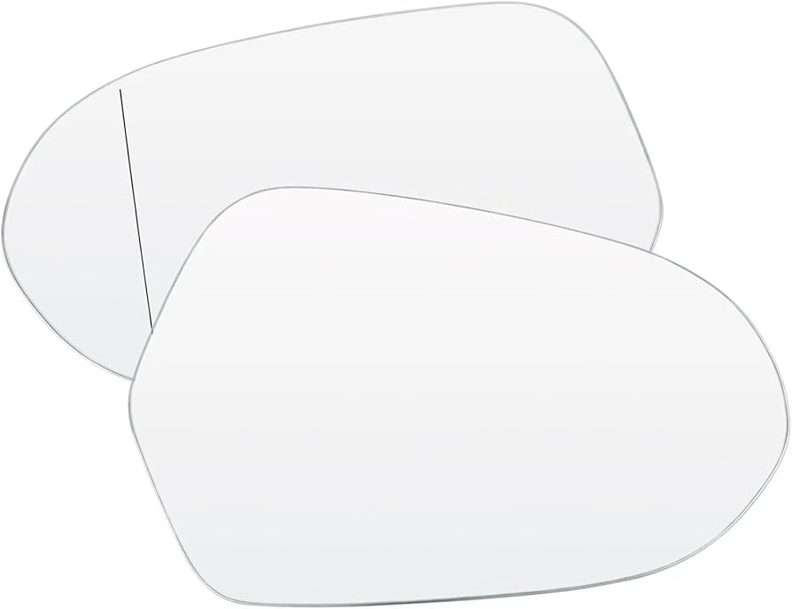 Side Rearview Wing Side Mirror Glass Left 4G0857535 & Right 4G0857536 Compatible With AUDI A6 C7 (4G2, 4GC) | A6 / S6 2012-2018