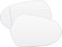 Side Rearview Wing Side Mirror Glass Left 4G0857535 & Right 4G0857536 Compatible With AUDI A6 C7 (4G2, 4GC) | A6 / S6 2012-2018