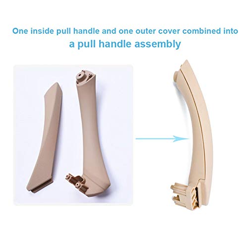 Door Handle Compatible with BMW 3 Series Door Handle 3 Series E90 2004-2012 Beige Inner