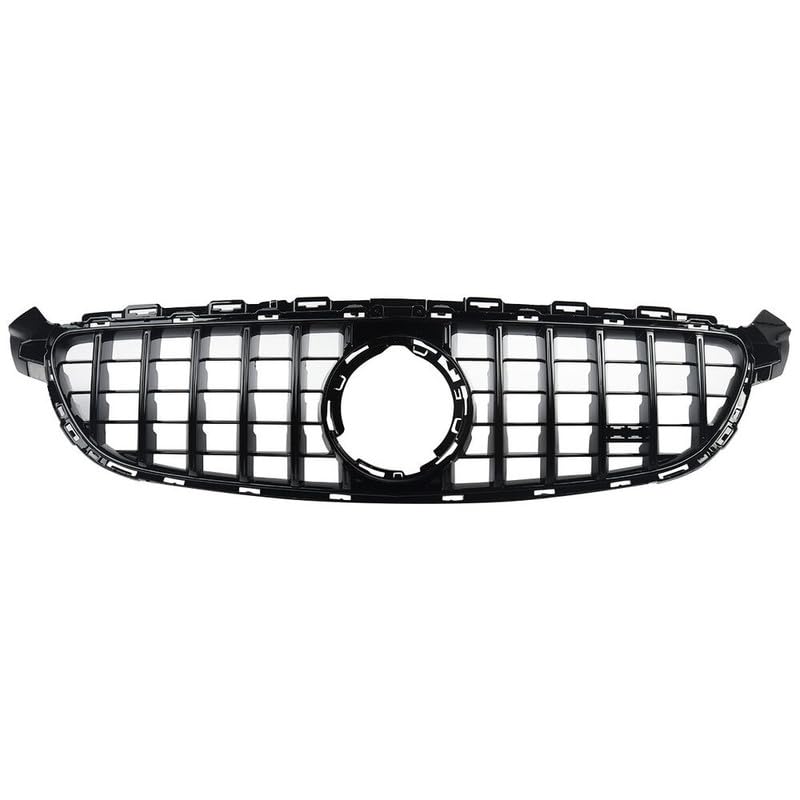 Front Bumper Grill Compatible With Mercedes Benz C Class W205 2019-2022 Front Bumper Grill W205 Grill Gtr Black Lci