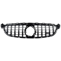 Front Bumper Grill Compatible With Mercedes Benz C Class W205 2019-2022 Front Bumper Grill W205 Grill Gtr Black Lci