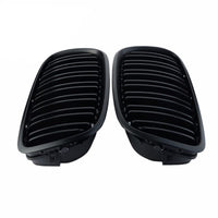 Front Bumper Grill Compatible With Bmw X5 E70 2006-2013 X6 E71 2007-2014 Front Bumper Grill Glossy Black