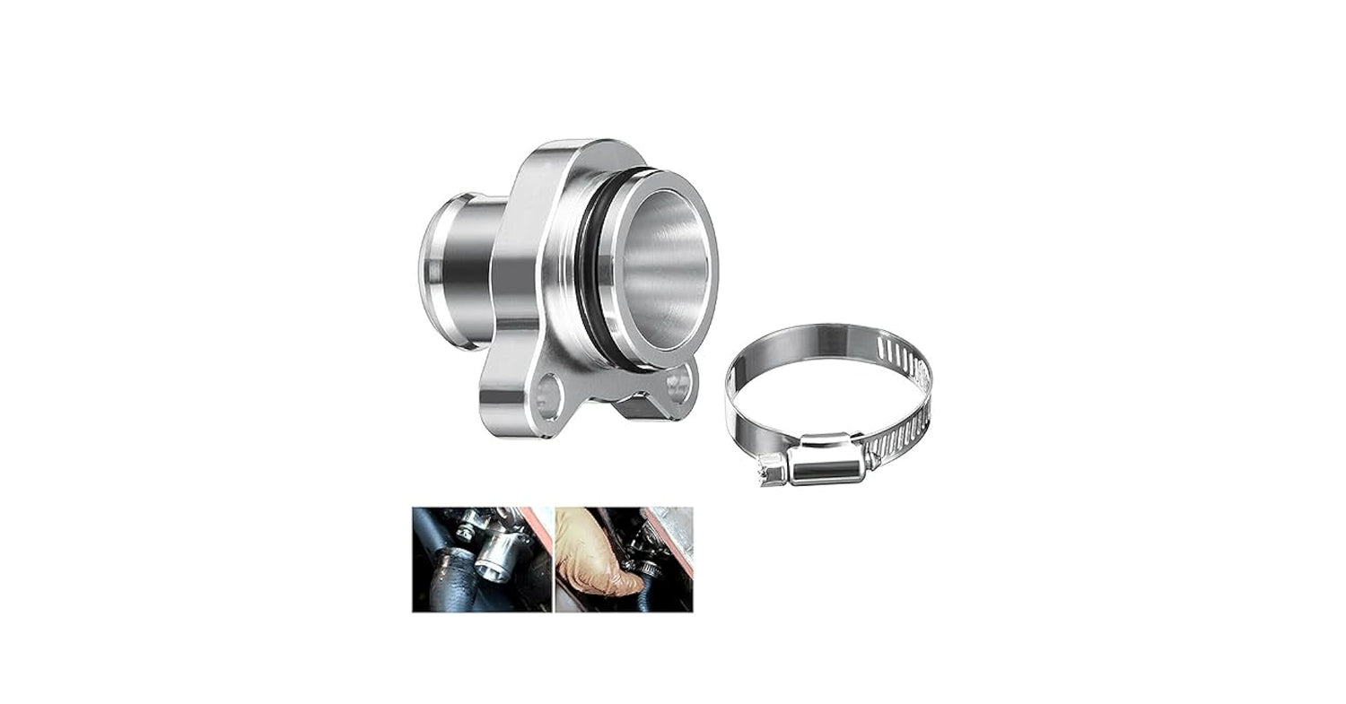Coolant Hose Water Pipe Aluminum Connector 11537580969 Compatible With BMW F07 F02 F18