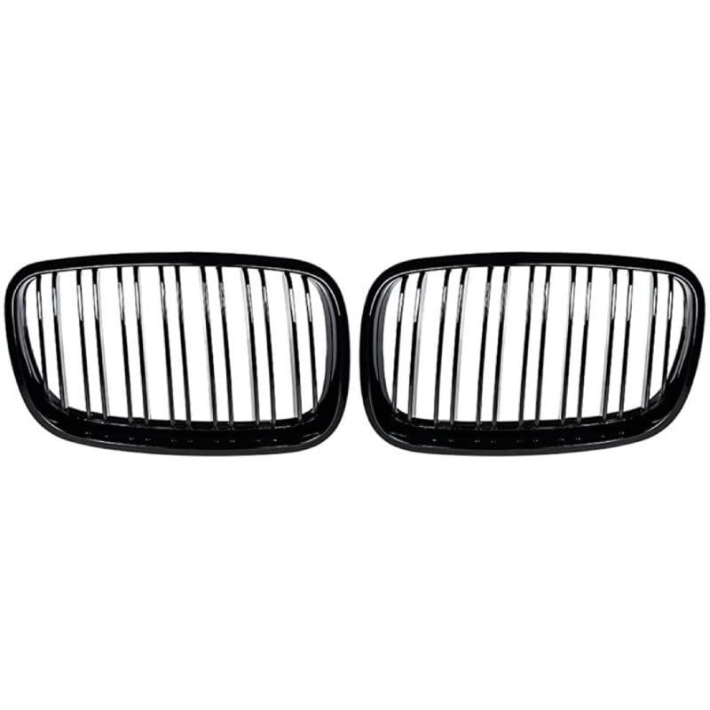 Front Bumper Grill Compatible With Bmw X5 E70 2006-2013 X6 E71 2007-2014 Front Bumper Grill Glossy Black