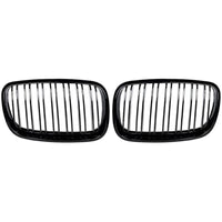 Front Bumper Grill Compatible With Bmw X5 E70 2006-2013 X6 E71 2007-2014 Front Bumper Grill Glossy Black