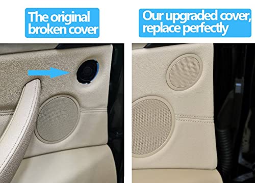 Speaker Cover Compatible With Bmw X5 Speaker Cover X5 E70 2007-2013 X6 E71 2008-2014 5 Series Gt F07 2010-2014 Beige