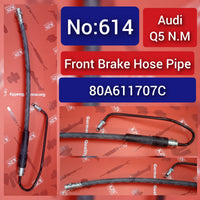 Front Brake Hose Pipe 80A611707C 4K0611707F 4K0611707L Compatible with AUDI Q5 N.M  Tag-H-614