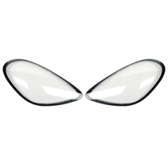 Car Front Headlight Transparent Lamp Sade Glass Headlight Lens Cover Compatible For PORSCHE CAYNNE 981 2013-2015