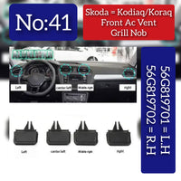 Ac Vent Grille Slider Left 56G819701 Right 56G819702 56G819702-1 Compatible With Skoda  Kodiaq  Kushaq