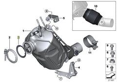 Silencer Exhaust Ring (Turbocharger Gasket) 721.930 18308513651 Compatible With BMW 1-SERIES (F20) 3-SERIES (E90) 3-SERIES (F30, F80) 3-SERIES Gran Turismo (F34) 5-SERIES (E60) 5-SERIES (F10) X1 (E84) X3 (E83) X3 (F25)