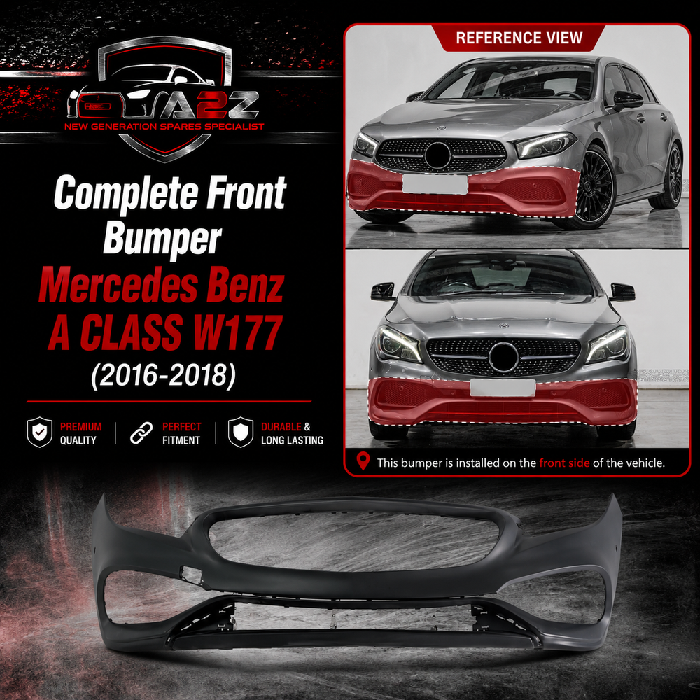Front Bumper A1178802301 A11788023019999 Compatible With Mercedes Benz & A CLASS W177 2018 Tag No.205