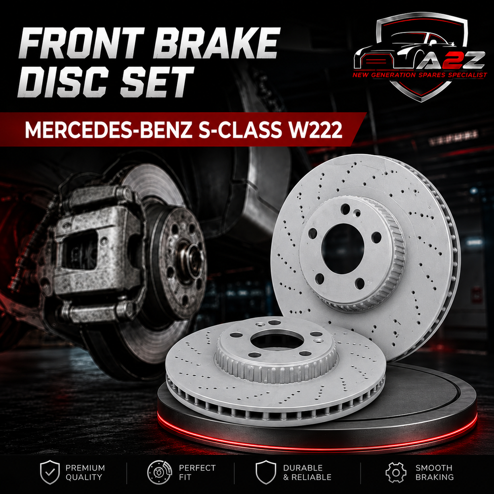 Front Brake Disc Set A2224200172 A222420017228 A2224215000 Compatible With MERCEDES-BENZ S-CLASS W222