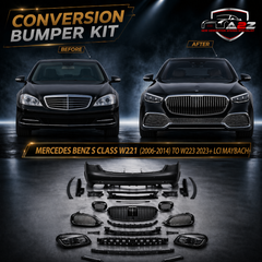 A To Z Compatible With Mercedes Benz S Class W221 (2006-2014) Το W223 2023+ Lci Maybach Upgrade Facelift Conversion Body Kit Bumper Hood Headlight Taillight CC-6365 (Shipping Cost Not Included In Price)