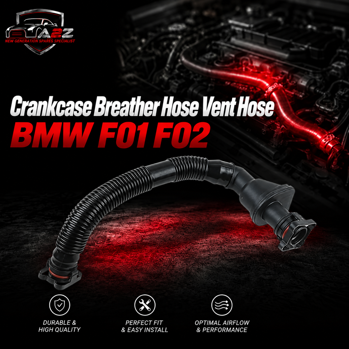 Crankcase Breather Hose Vent Hose 11157574114 Compatible With BMW F01 F02