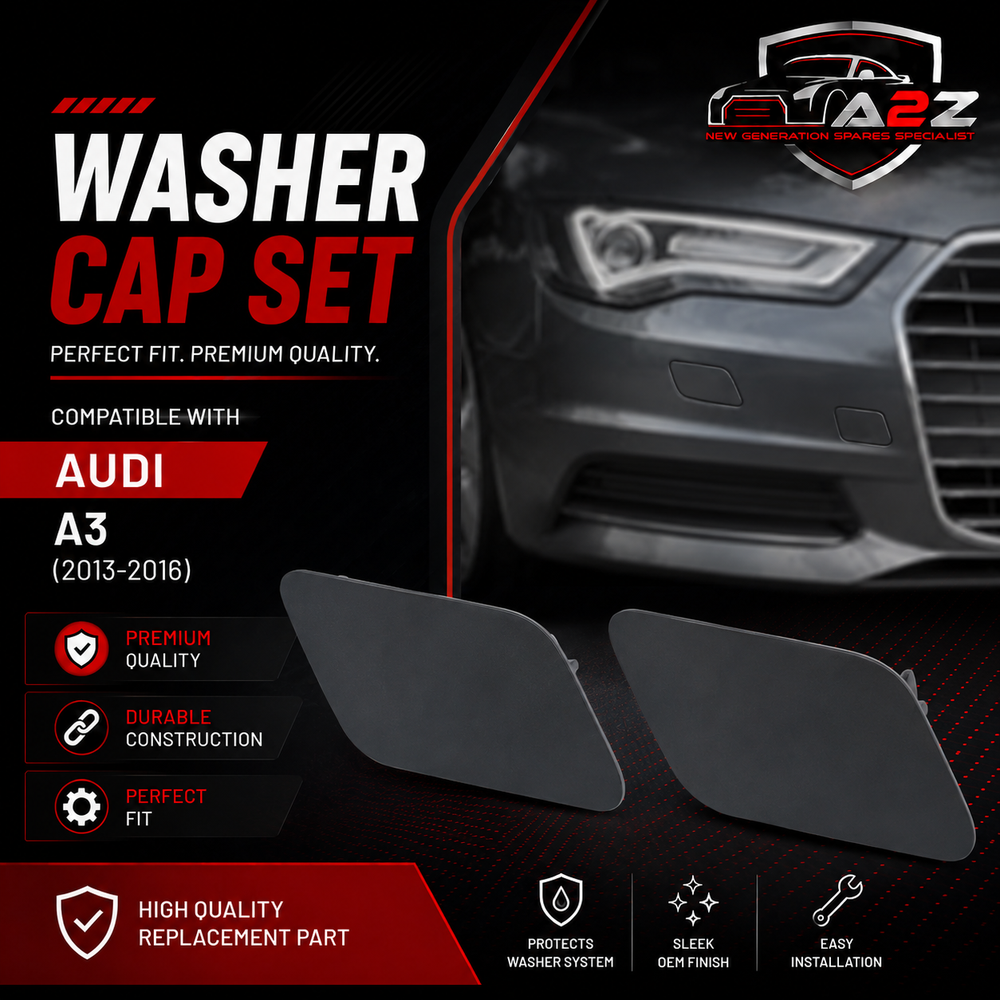 Washer Cap Set. 8V5955276 = R.H, 8V5955275 = L.H.Compatible With Audi A3 (2013-2016) Tag 3