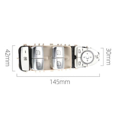 Window Switch Main Compatible With Mercedes C Class Window Switch Main C Class W205 2016 Glc W253 2016 E Class W213 2018 Beige