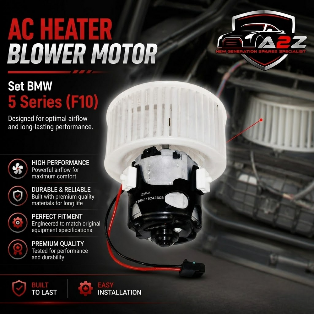 AC Heater Blower Motor 64119242608 64119194590 64119200935 Compatible With BMW 5 Series (F10) & 5 Series Gran Turismo (F07) & 6 Series Convertible (F12) & 7 Series (F01, F02, F03, F04) Tag-BM-07
