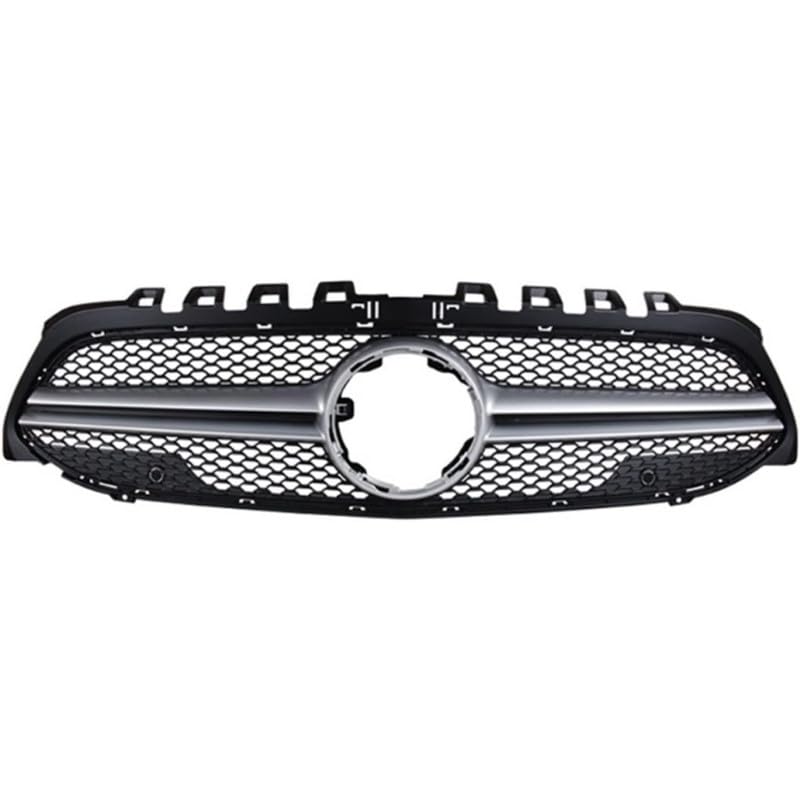 Front Bumper Grill Compatible With Mercedes Benz A Class W177 A250 A200 A45 2019-2023 Front Bumper Grill W177 Grill Diamond Silver