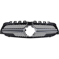Front Bumper Grill Compatible With Mercedes Benz A Class W177 A250 A200 A45 2019-2023 Front Bumper Grill W177 Grill Diamond Silver