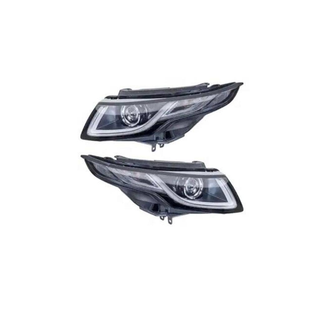 Complete Headlight Assy Set Left   LR087244 & Right LR084570  (Both Side 10 Pin) Compatible With Land Rover  Range Rover Evoque - L538 (2016-2019) Tag No.16
