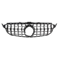 Front Bumper Grill Compatible With Mercedes Benz C Class W205 2019-2022 Front Bumper Grill W205 Grill Gtr Silver Lci