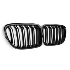 Front Bumper Grill Compatible With Bmw X1 E84 2009-2016 Front Bumper Grill Glossy Black