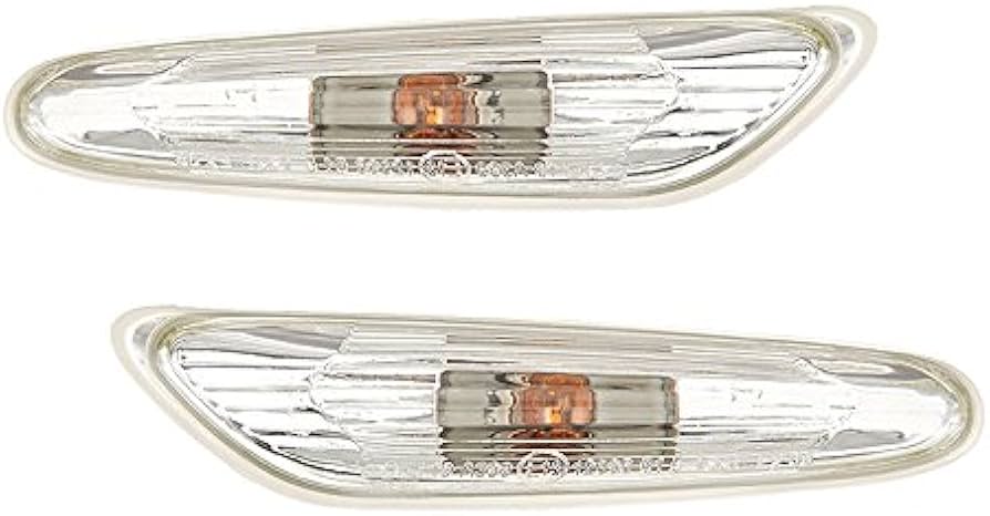 Marker Turn Signal Indicator Light Left 63137253325 & Right 63137253326 Compatible with BMW 3 (E90) 3 Convertible (E93) 3 Coupe (E92) X1 (E84)