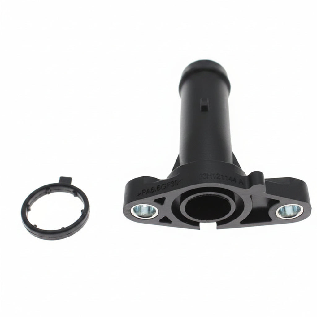 Engine Coolant Inlet Flange Water Pump Fitting Accessory 03H121145A Compatible With Audi Q7 3.6L 2007 2008 2009 2010 for Volkswagen for Passat for CC for Touareg