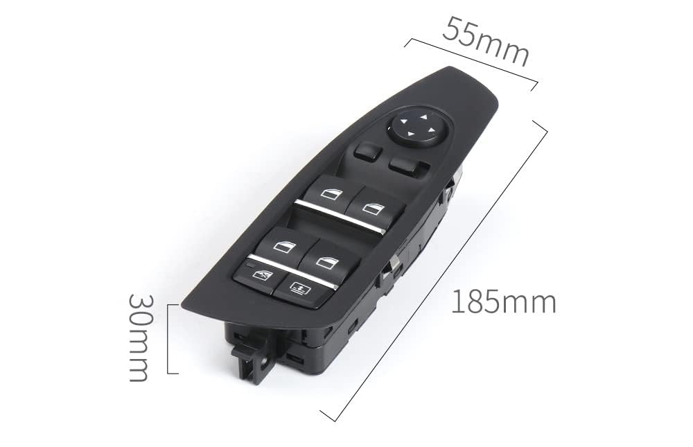 BMW 5 Series E60 P.W Switch Black 6-pin 61319241915 Tag-SW-03