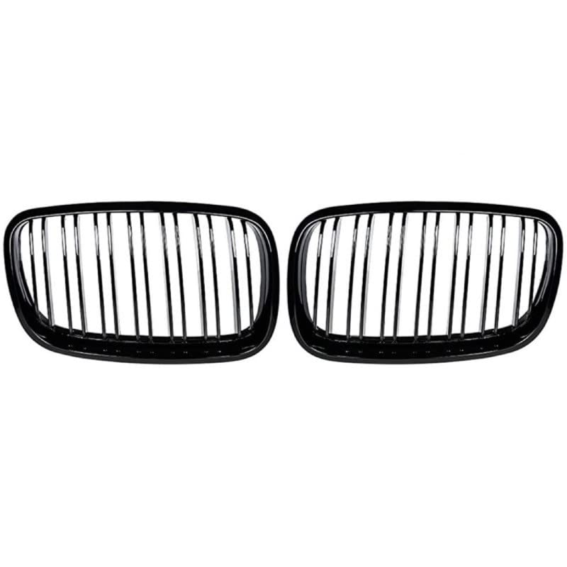 Front Bumper Grill Compatible With Bmw X5 E70 2006-2013 X6 E71 2007-2014 Front Bumper Grill Glossy Black