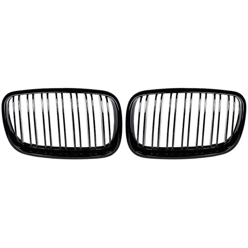 Front Bumper Grill Compatible With Bmw X5 E70 2006-2013 X6 E71 2007-2014 Front Bumper Grill Glossy Black