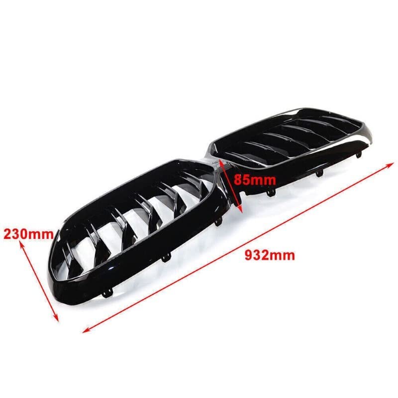 Front Bumper Grill Compatible With Bmw 5 Series G30 2021 Front Bumper Grill Glossy Black