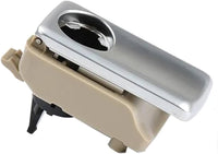 Dashboard Glove box switch handle Model A Beige & Chrome Silver 1666800491 Compatible with Mercedes Benz GLS W166