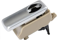 Dashboard Glove box switch handle Model A Beige & Chrome Silver 1666800491 Compatible with Mercedes Benz GLS W166