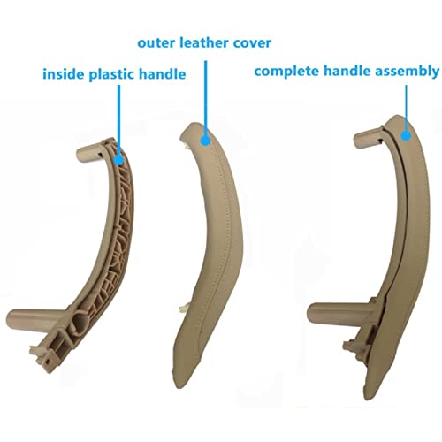 Door Handle Compatible with BMW X5 Door Handle X5 F15 2014-2018 X6 F16 2014-2019 Set Champaign