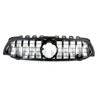 Front Bumper Grill Compatible With Mercedes Benz A Class W177 A250 A200 A45 2019-2023 Front Bumper Grill W177 Grill Gtr Silver