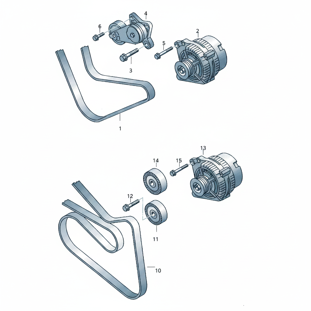 Multi Rib Belt 6PK1740 6Q0260849A Compatible With SKODA FABIA II (542) (CONTINENTAL)