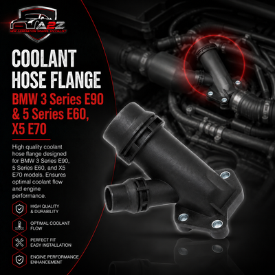 Coolant Hose Flange 11127806196 11122247744 Compatible With BMW 3 Series E90 & 5 Series E60, X5 E70 Tag-E-95