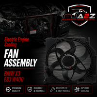 Electric Engine Cooling Fan Assembly 17113452509 Compatible With BMW X3 E83 W400