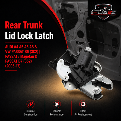 Rear Trunk Lid Lock Latch 4F5827505D Compatible With AUDI A4 A5 A6 A8 & VW PASSAT B6 (3C2) | PASSAT / Magotan & PASSAT B7 (362)