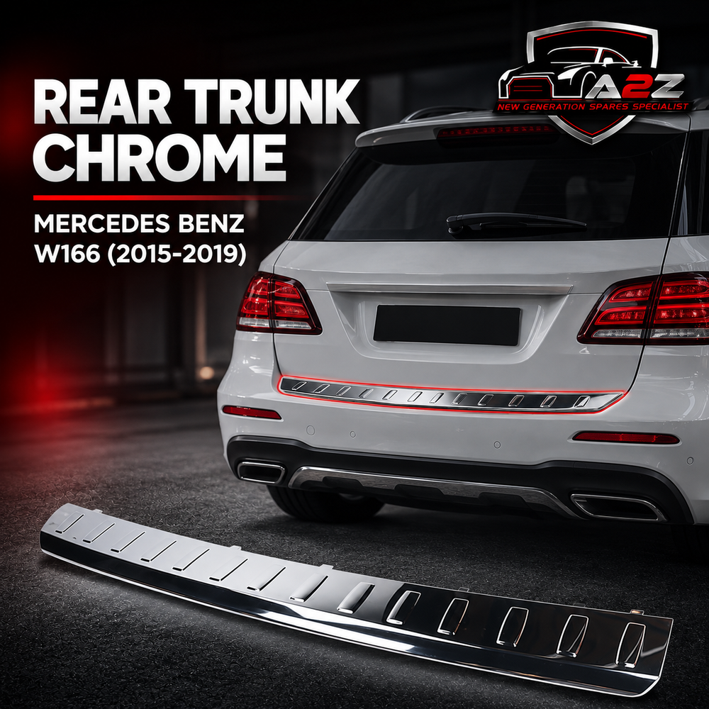 Rear Trunk Chrome 1668852174 Compatible With Mercedes Benz ML-Class (W166), GLE-Class (W166) (2015-2019) Tag No.280